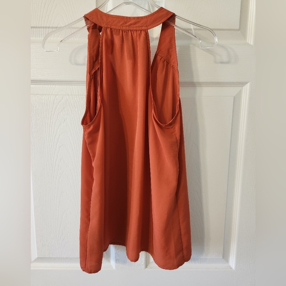Guess Sleeveless Orange Blouse Medium - Picture 2 of 6